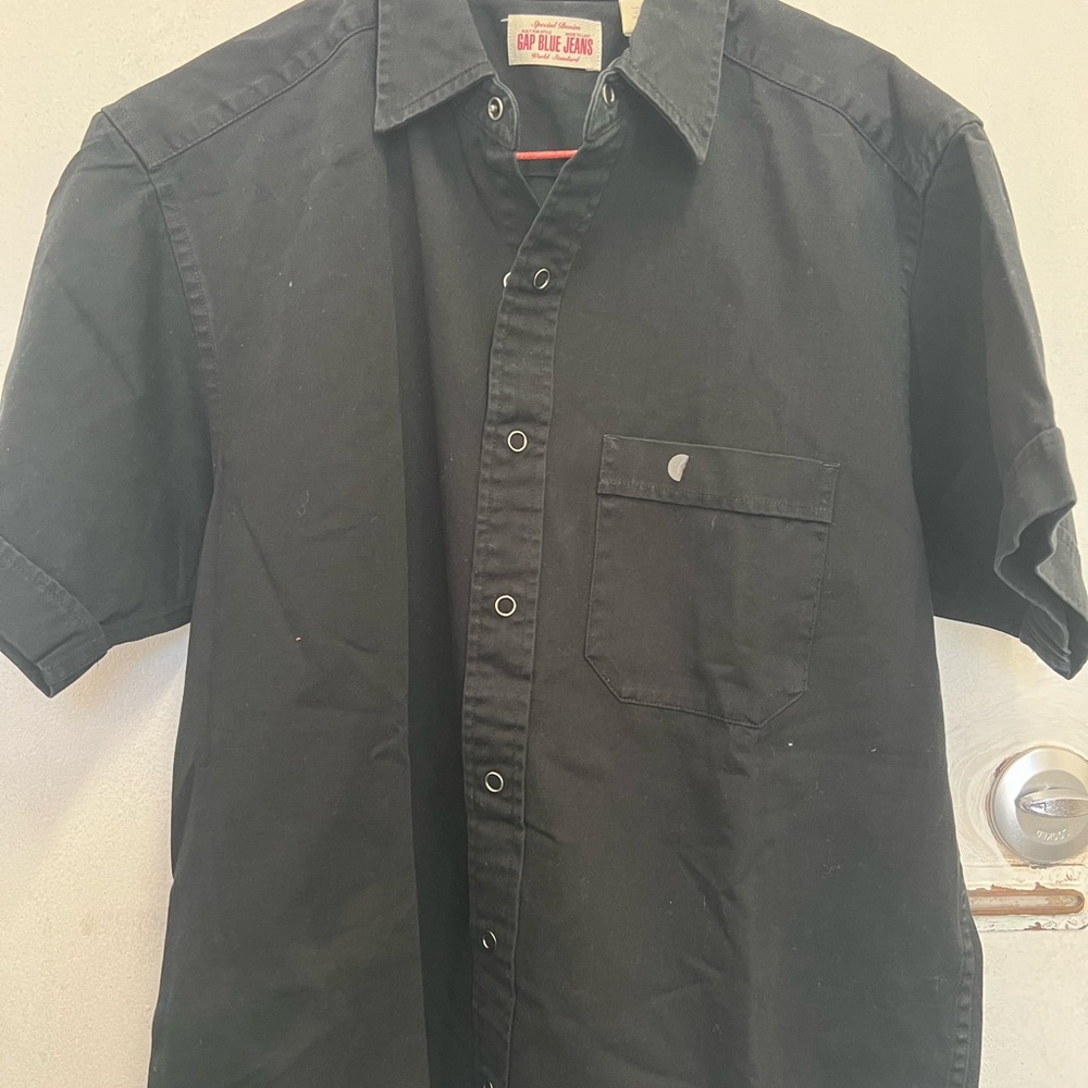 Men's Black Button-Down Shirt by Carhartt